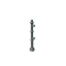 Dekorativ puller i aluminium | serie 495.01B | Hj�rnestolpe til tv�rstang 90�